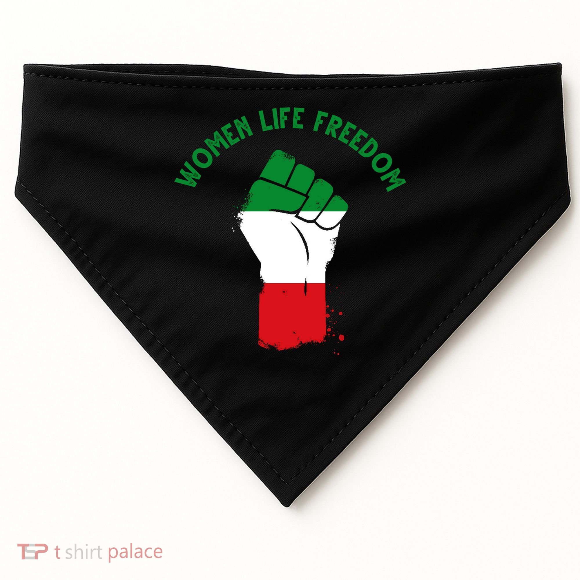 Women Life Freedom USA-Made Doggie Bandana