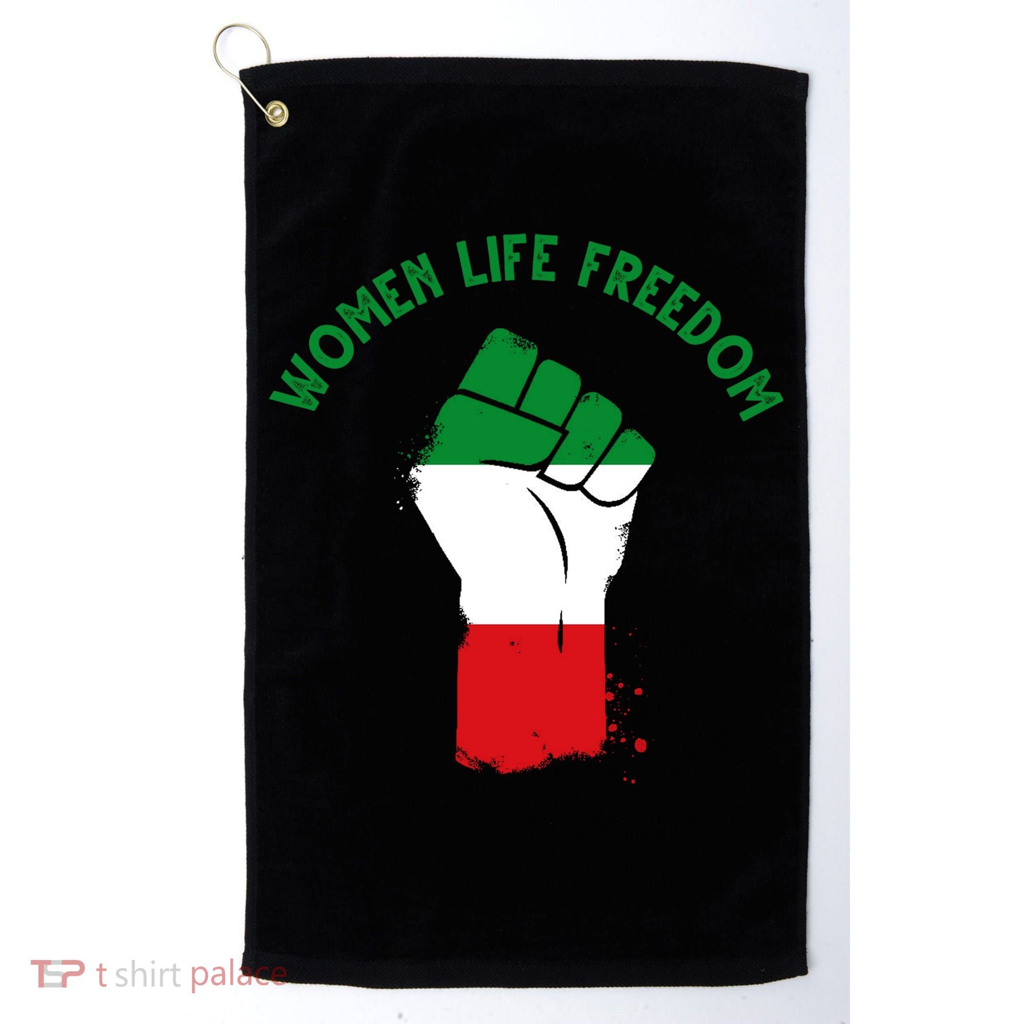 Women Life Freedom Golf Towel