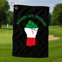 Women Life Freedom Golf Towel thumb 1