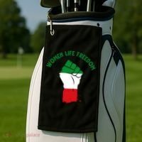 Women Life Freedom Golf Towel thumb 2