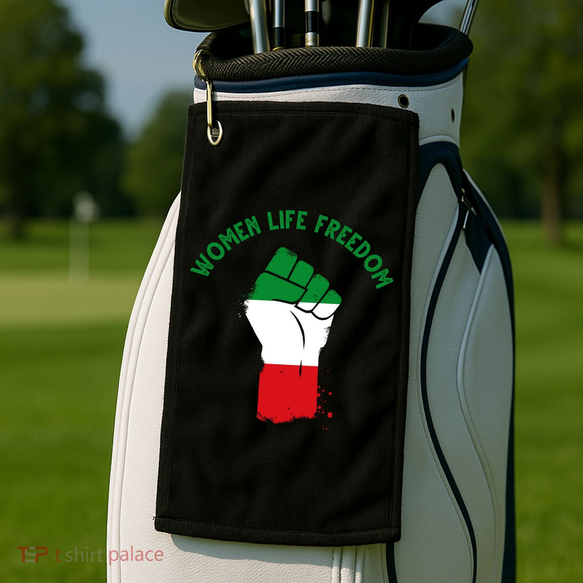 Women Life Freedom Golf Towel