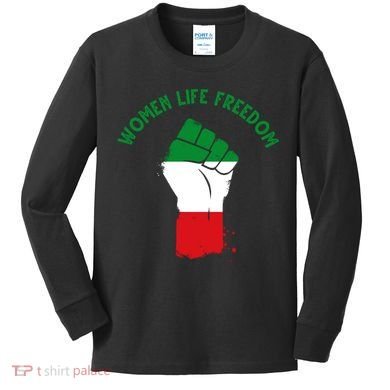 Women Life Freedom Kids Long Sleeve Shirt
