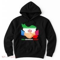 Woman Life Freedom Iran Zan Zendegi Azadi Persian Support Hoodie thumb 0