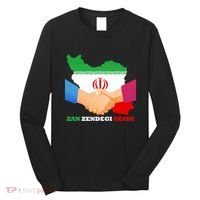 Woman Life Freedom Iran Zan Zendegi Azadi Persian Support Long Sleeve Shirt thumb 0