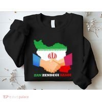 Woman Life Freedom Iran Zan Zendegi Azadi Persian Support Sweatshirt thumb 2