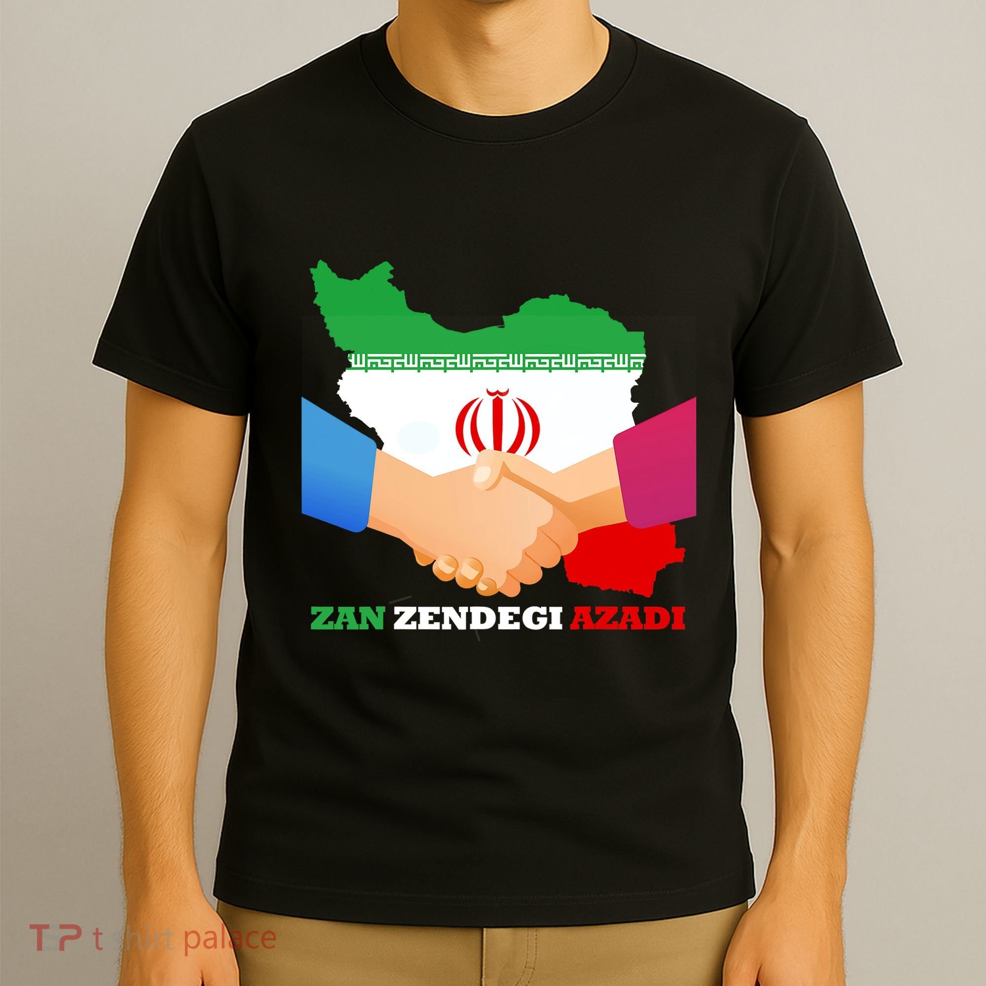 Woman Life Freedom Iran Zan Zendegi Azadi Persian Support T-Shirt