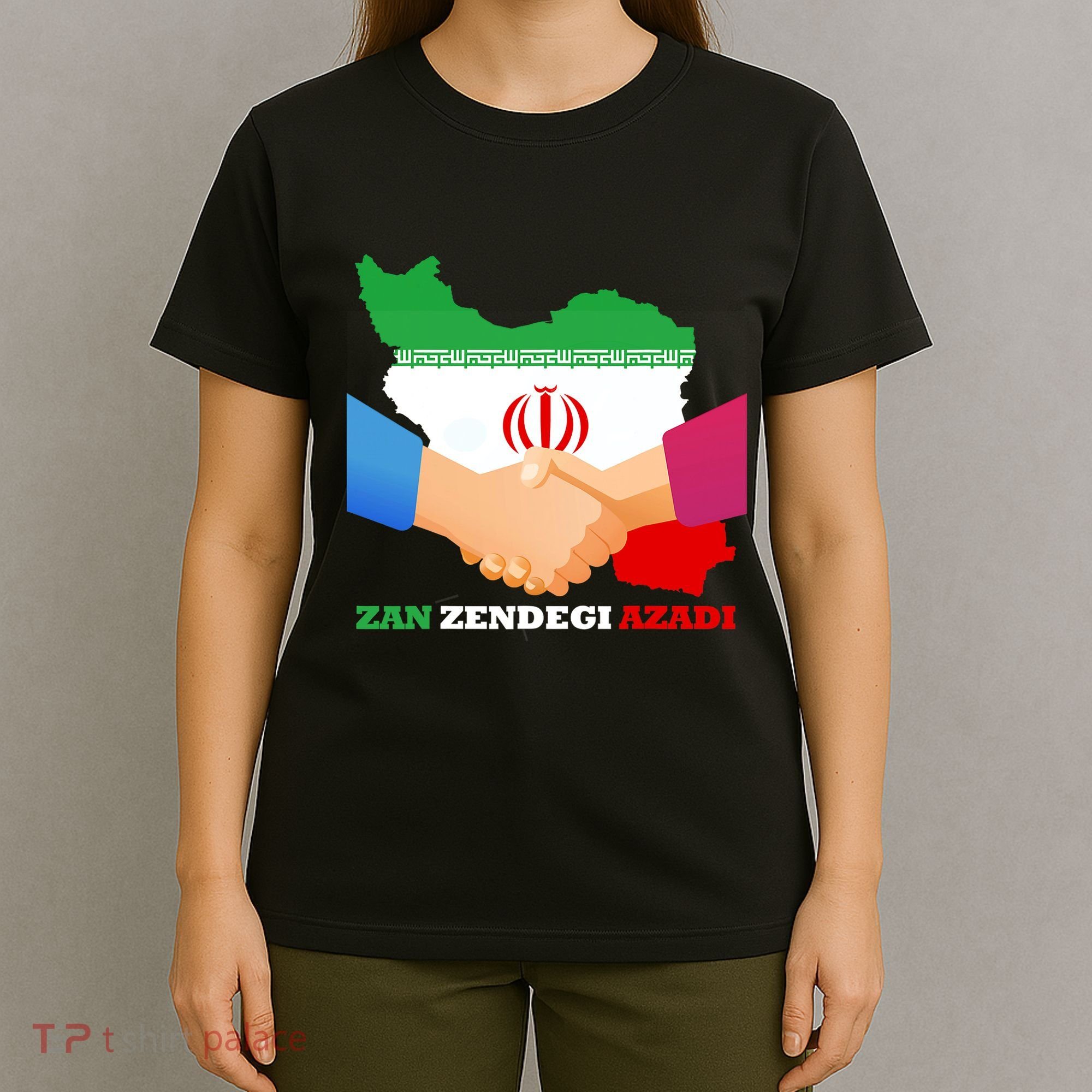 Woman Life Freedom Iran Zan Zendegi Azadi Persian Support T-Shirt