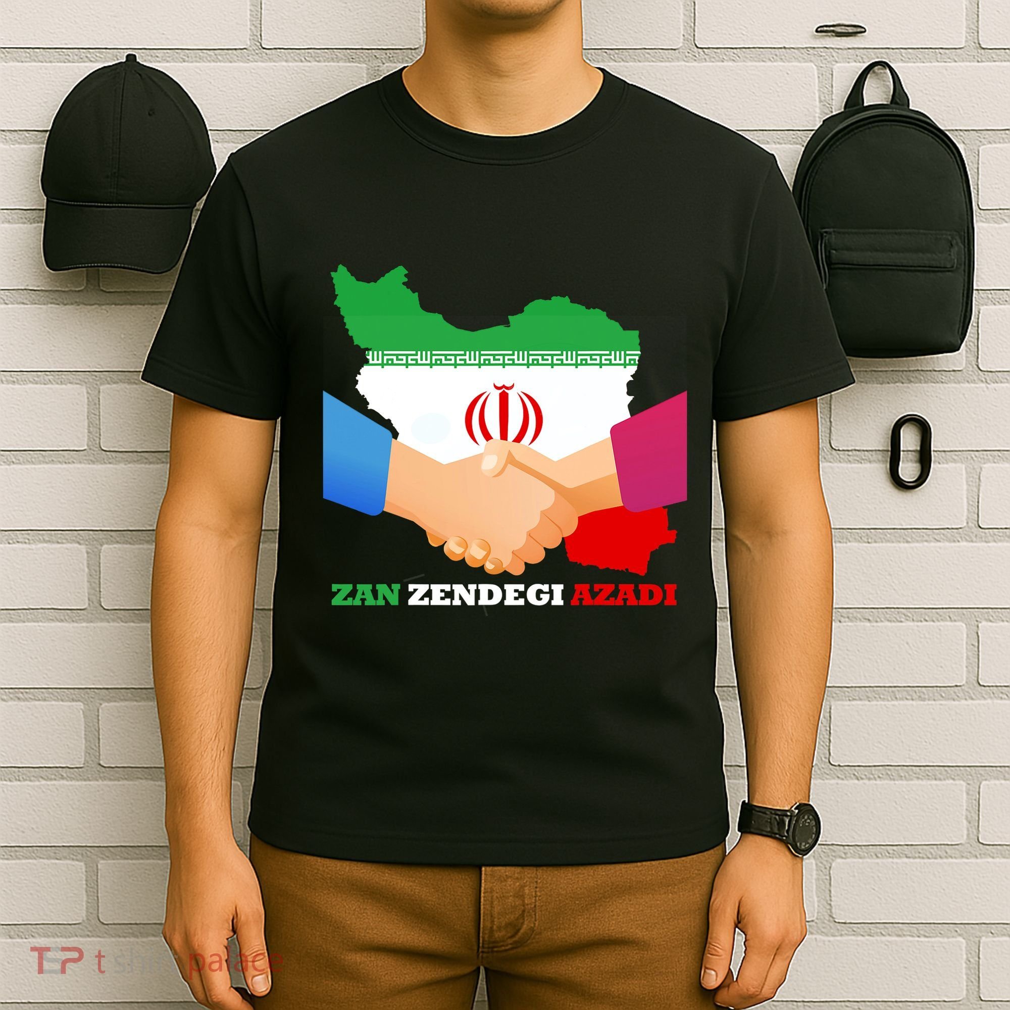 Woman Life Freedom Iran Zan Zendegi Azadi Persian Support T-Shirt