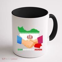 Woman Life Freedom Iran Zan Zendegi Azadi Persian Support Coffee Mug thumb 1