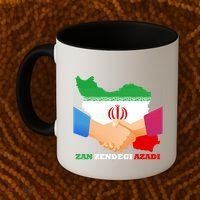 Woman Life Freedom Iran Zan Zendegi Azadi Persian Support Coffee Mug thumb 2