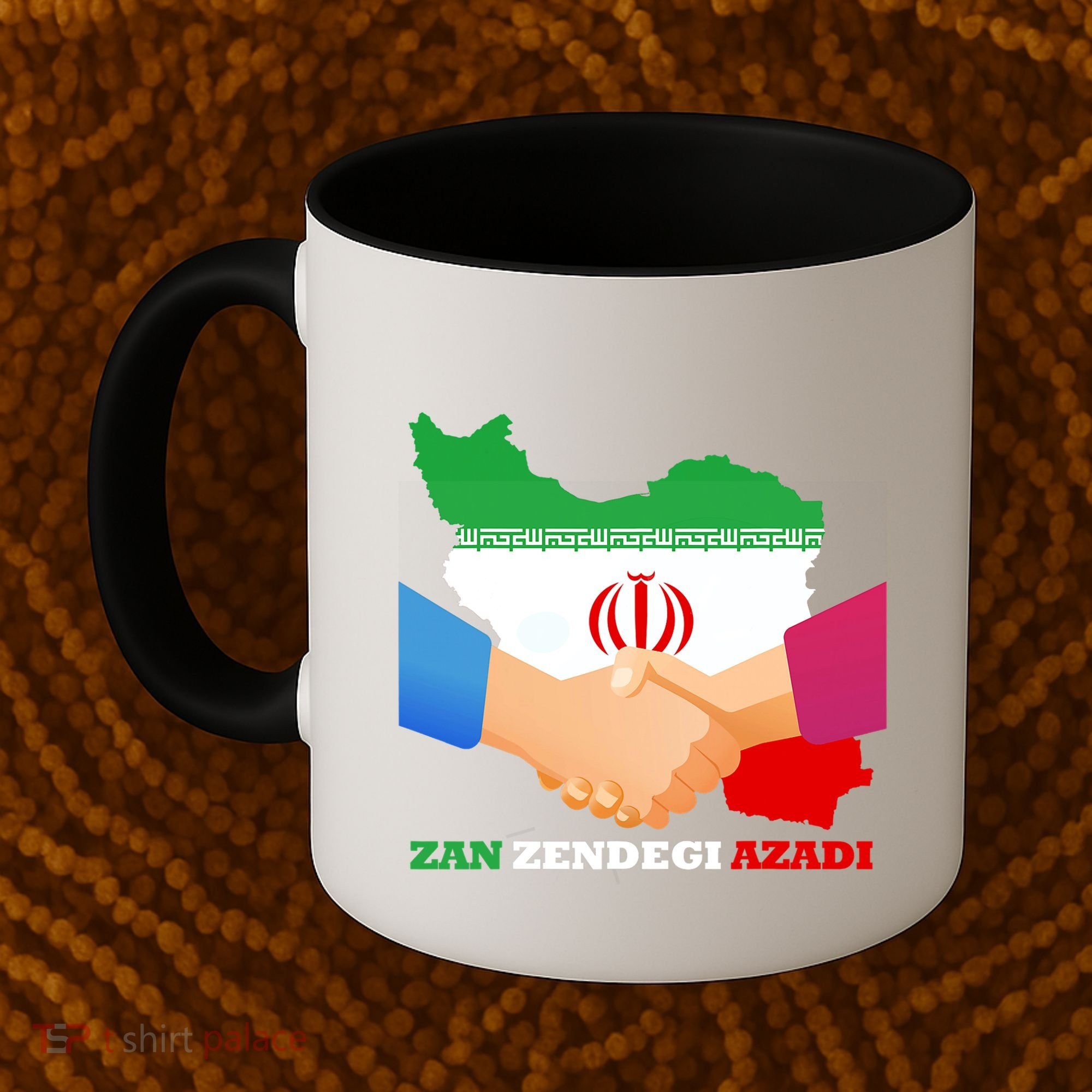 Woman Life Freedom Iran Zan Zendegi Azadi Persian Support Coffee Mug