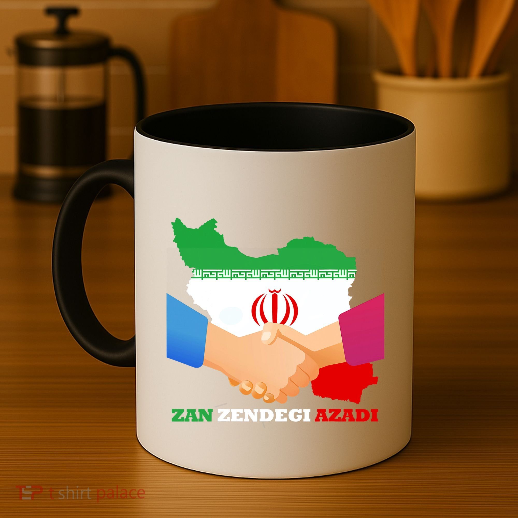 Woman Life Freedom Iran Zan Zendegi Azadi Persian Support Coffee Mug