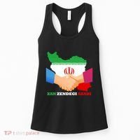 Woman Life Freedom Iran Zan Zendegi Azadi Persian Support Women's Tank Top thumb 0