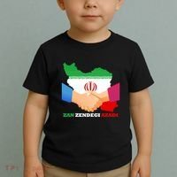 Woman Life Freedom Iran Zan Zendegi Azadi Persian Support Toddler T-Shirt thumb 2