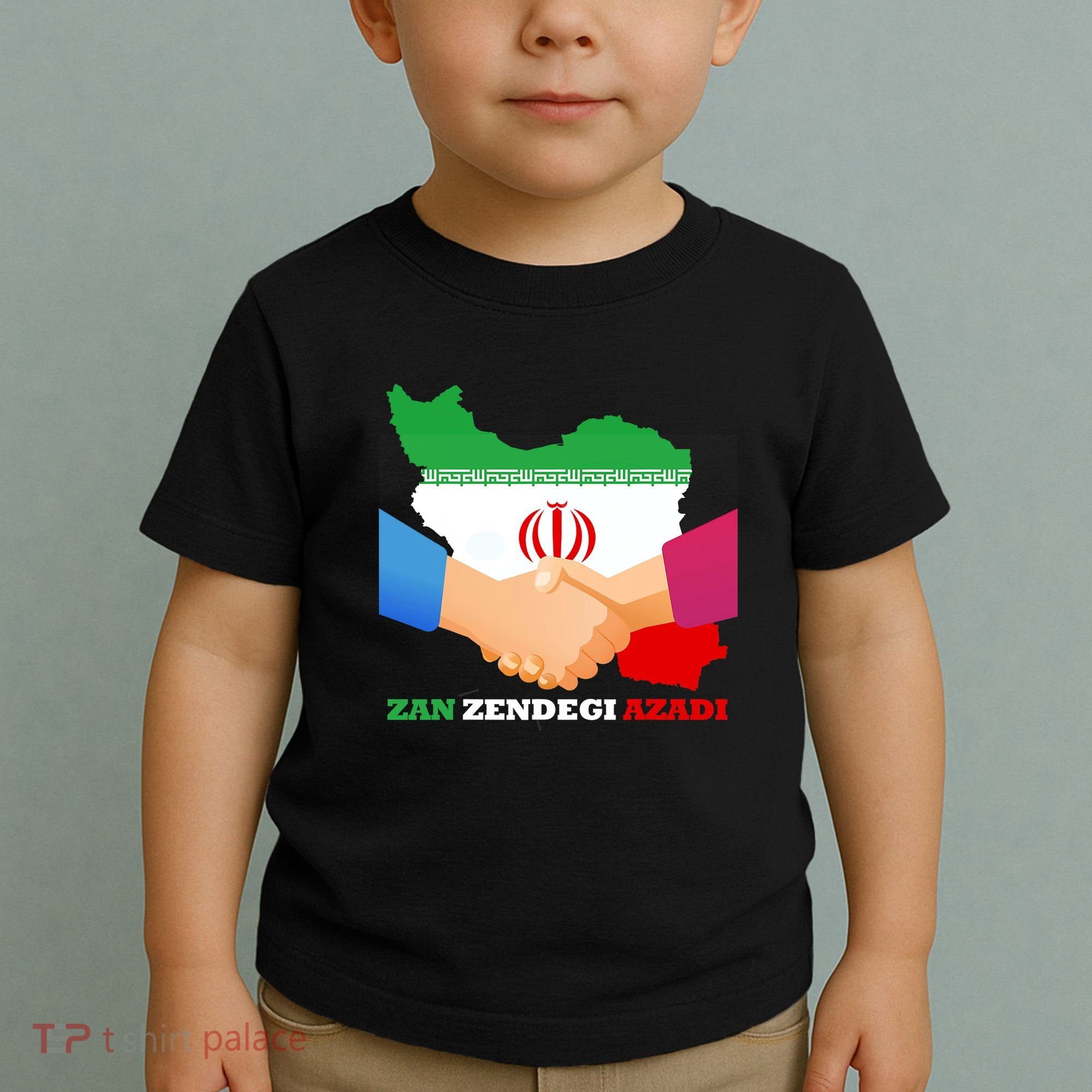 Woman Life Freedom Iran Zan Zendegi Azadi Persian Support Toddler T-Shirt
