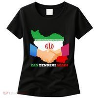 Woman Life Freedom Iran Zan Zendegi Azadi Persian Support Women's T-Shirt thumb 0