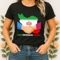 Woman Life Freedom Iran Zan Zendegi Azadi Persian Support Women's T-Shirt thumb 2