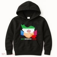 Woman Life Freedom Iran Zan Zendegi Azadi Persian Support Kids Hoodie thumb 0