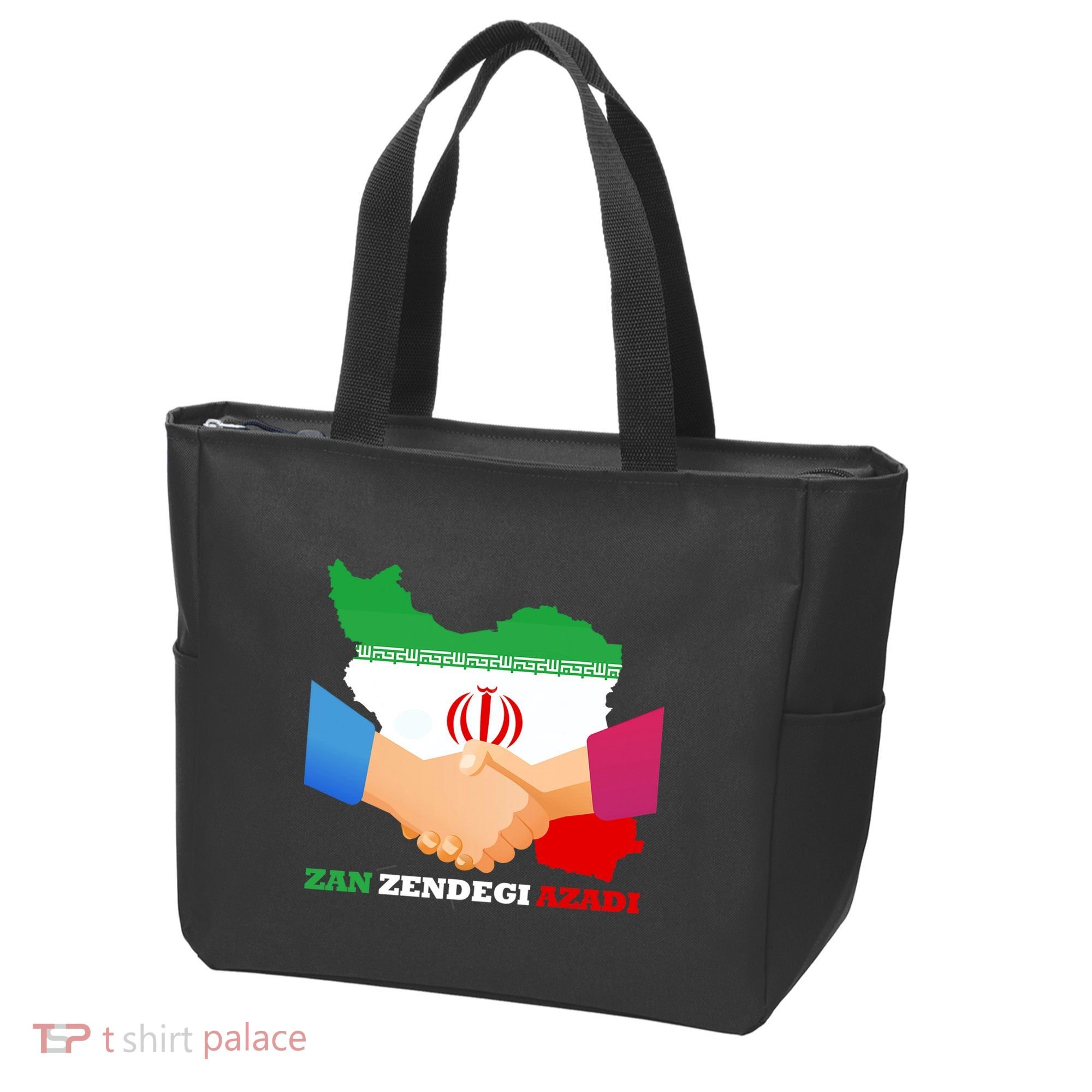 Woman Life Freedom Iran Zan Zendegi Azadi Persian Support Tote Bag