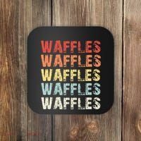 Waffles Lover Gifts Waffle Love Coaster thumb 0
