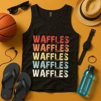 Waffles Lover Gifts Waffle Love Tank Top thumb 4