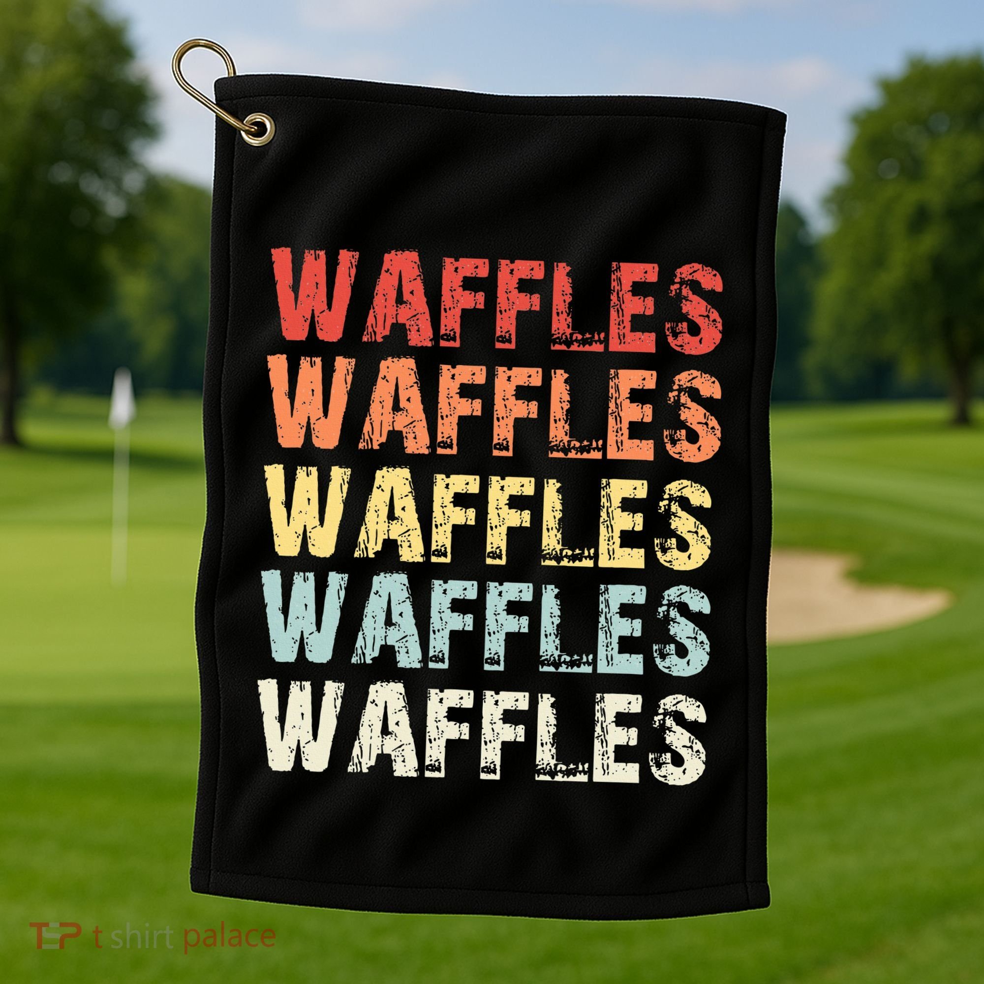 Waffles Lover Gifts Waffle Love Golf Towel