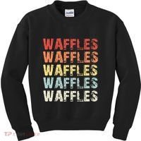 Waffles Lover Gifts Waffle Love Kids Sweatshirt thumb 0