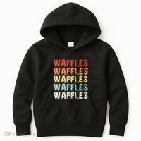 Waffles Lover Gifts Waffle Love Kids Hoodie thumb 0