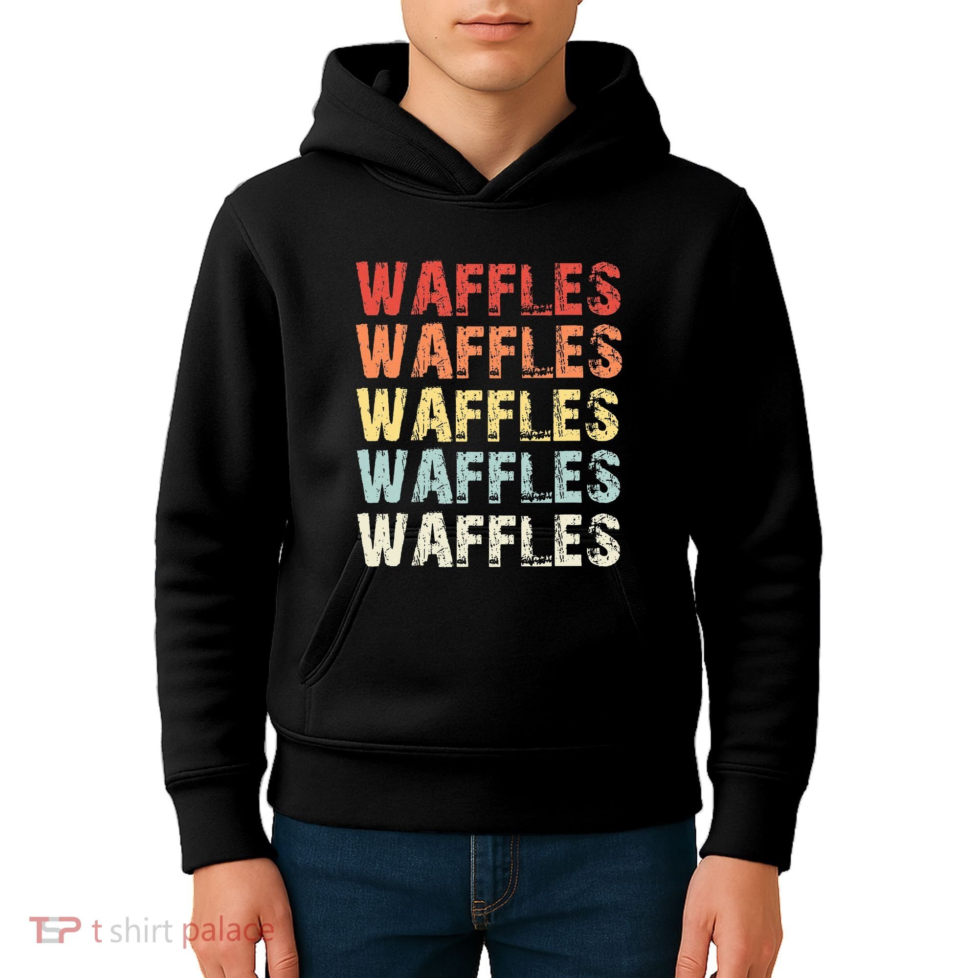 Waffles Lover Gifts Waffle Love Kids Hoodie