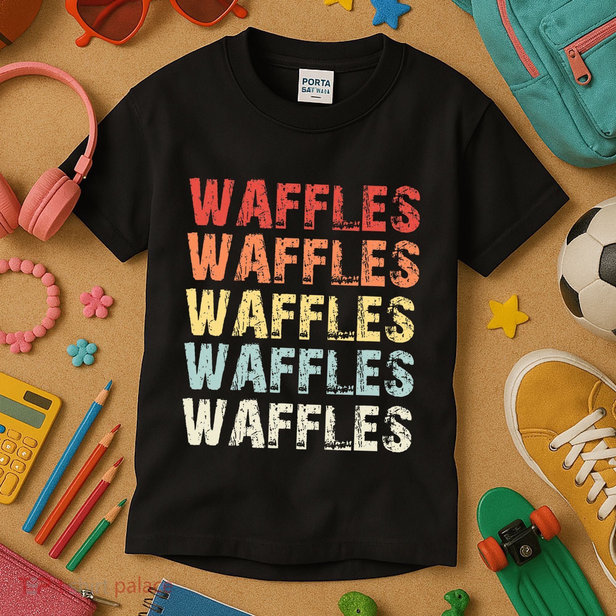 Waffles Lover Gifts Waffle Love Kids T-Shirt