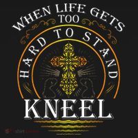 When Life Gets Too Hard To Stand Kneel Christian Faith Apron thumb 3
