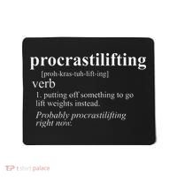 Weightlifting Lover Gifts Procrastilifting Funny Gym Workout Mousepad thumb 0