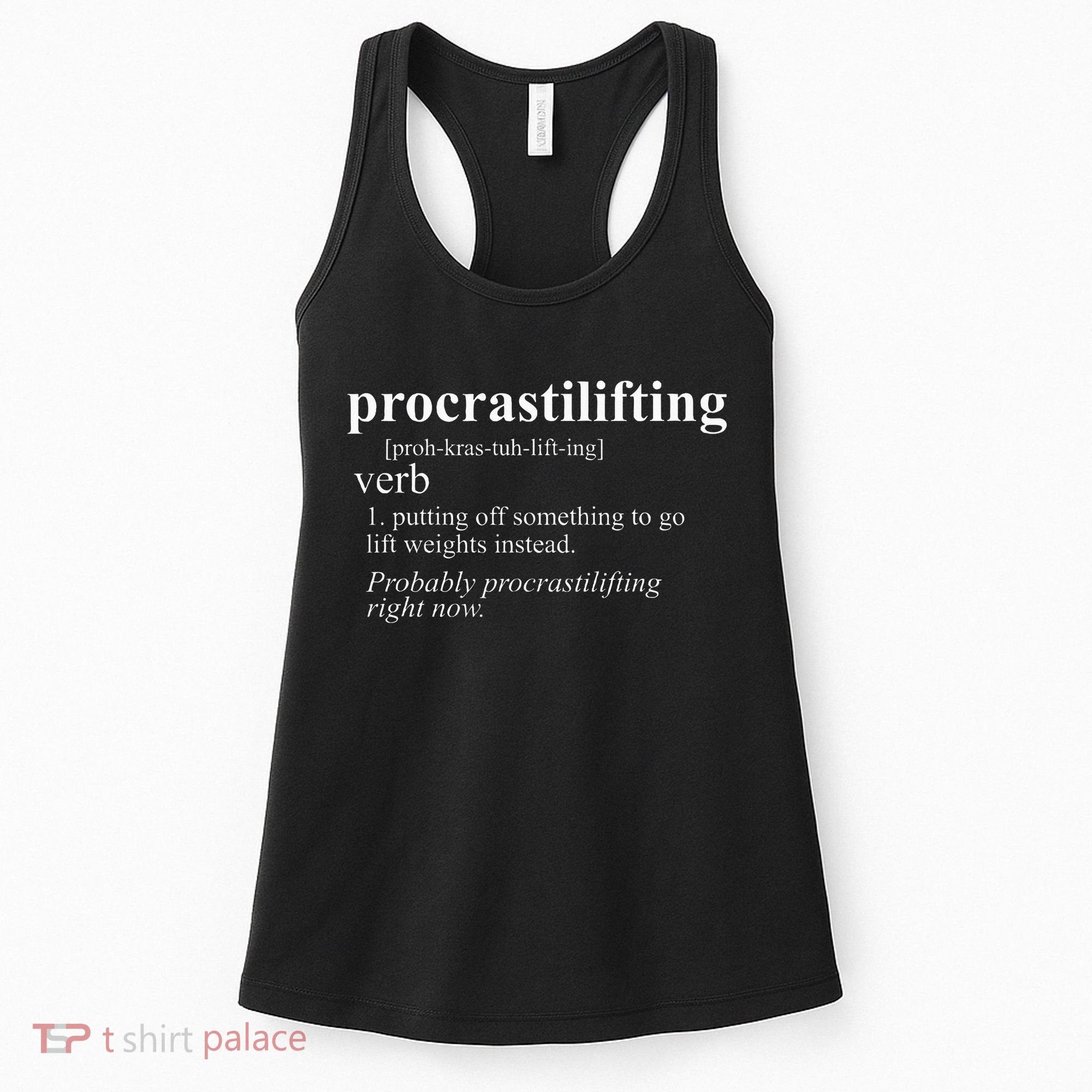 Weightlifting Lover Gifts Procrastilifting Funny Gym Workout Women's Tank Top