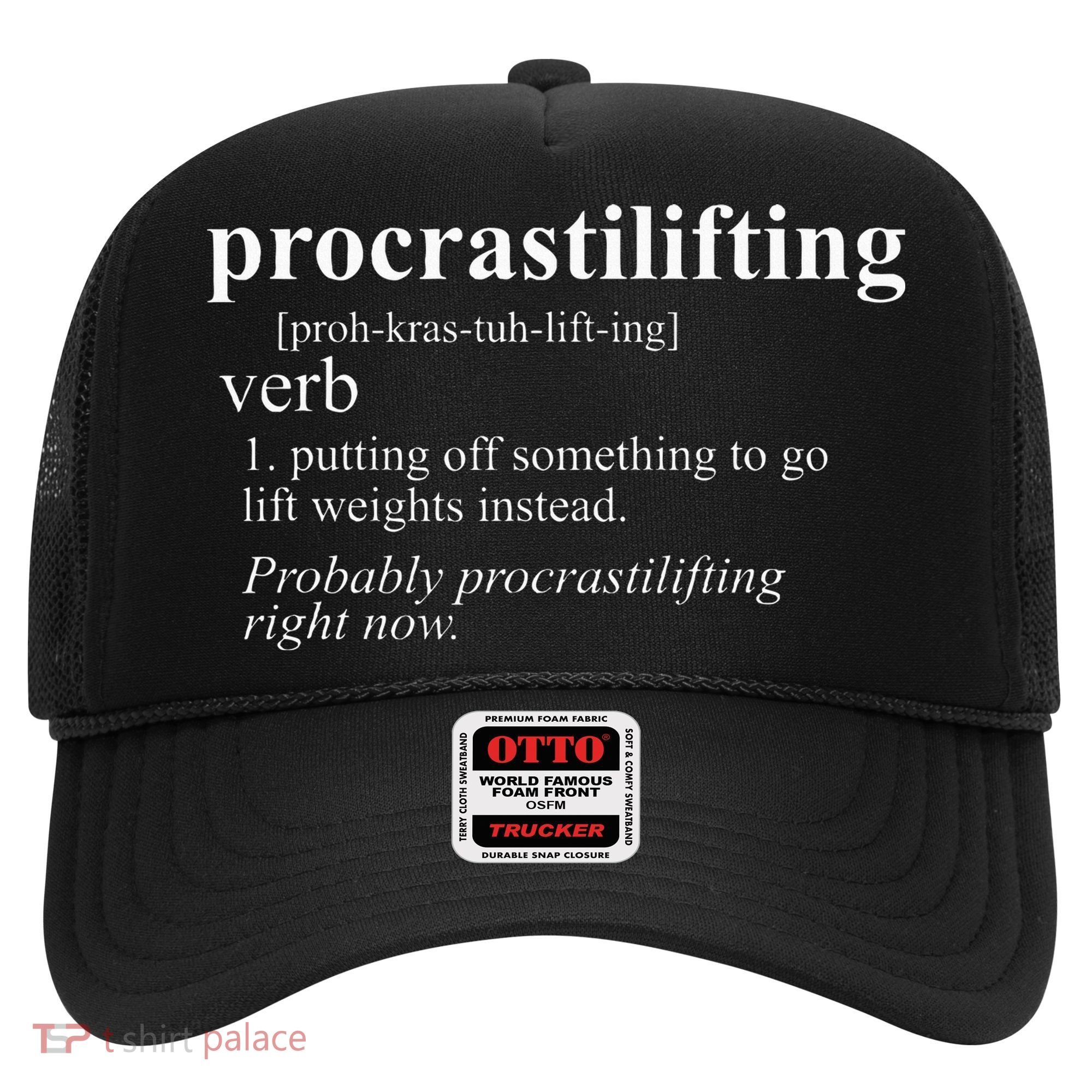 Weightlifting Lover Gifts Procrastilifting Funny Gym Workout Hat