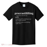 Weightlifting Lover Gifts Procrastilifting Funny Gym Workout Kids T-Shirt thumb 0