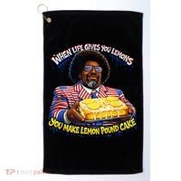 When Life Gives You Lemons You Make Lemon Pound Cake Golf Towel thumb 0