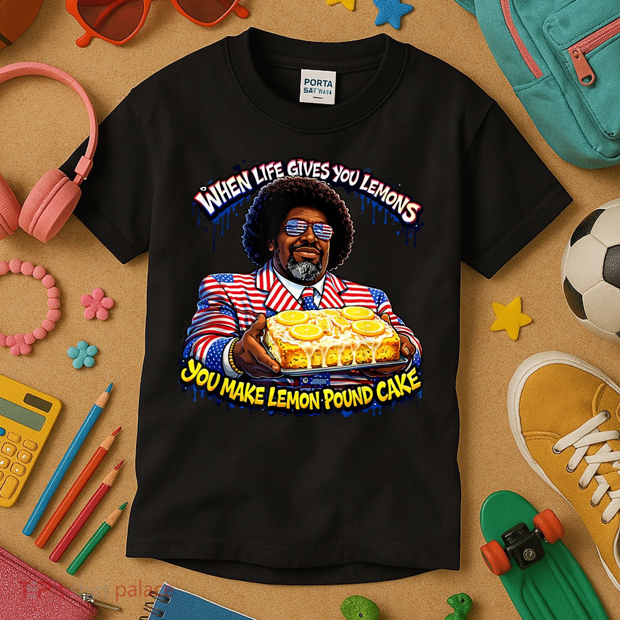 When Life Gives You Lemons You Make Lemon Pound Cake Kids T-Shirt
