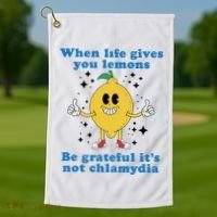 When Life Gives You Lemons Golf Towel thumb 1
