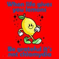 When Life Gives You Lemons Be Grateful Its Not Chlamydia Funny Santa Hat thumb 1