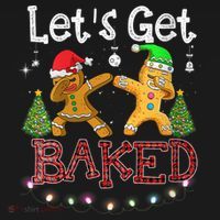 Wo Let's Get Baked Cookie Baking Gingerbread Plaid Christmas Women's Tank Top thumb 5