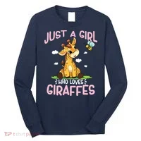 Who Loves Giraffe, Cute Giraffe Long Sleeve Shirt thumb 0
