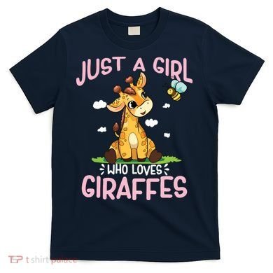 Who Loves Giraffe, Cute Giraffe T-Shirt