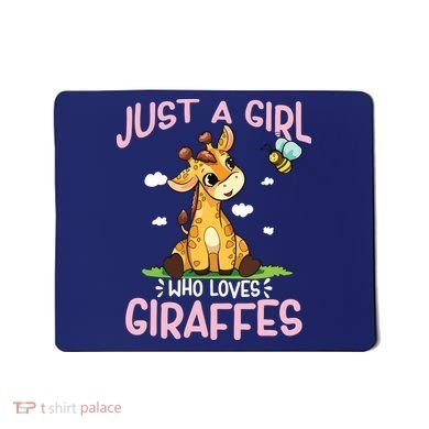 Who Loves Giraffe, Cute Giraffe Mousepad
