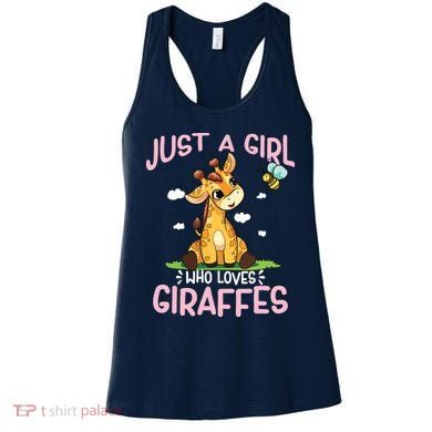 Who Loves Giraffe, Cute Giraffe Women's Tank Top