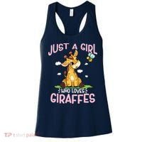 Who Loves Giraffe, Cute Giraffe Women's Tank Top thumb 0