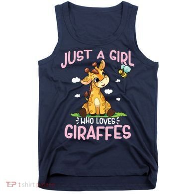 Who Loves Giraffe, Cute Giraffe Tank Top