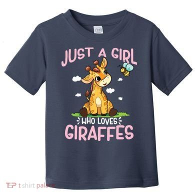 Who Loves Giraffe, Cute Giraffe Toddler T-Shirt