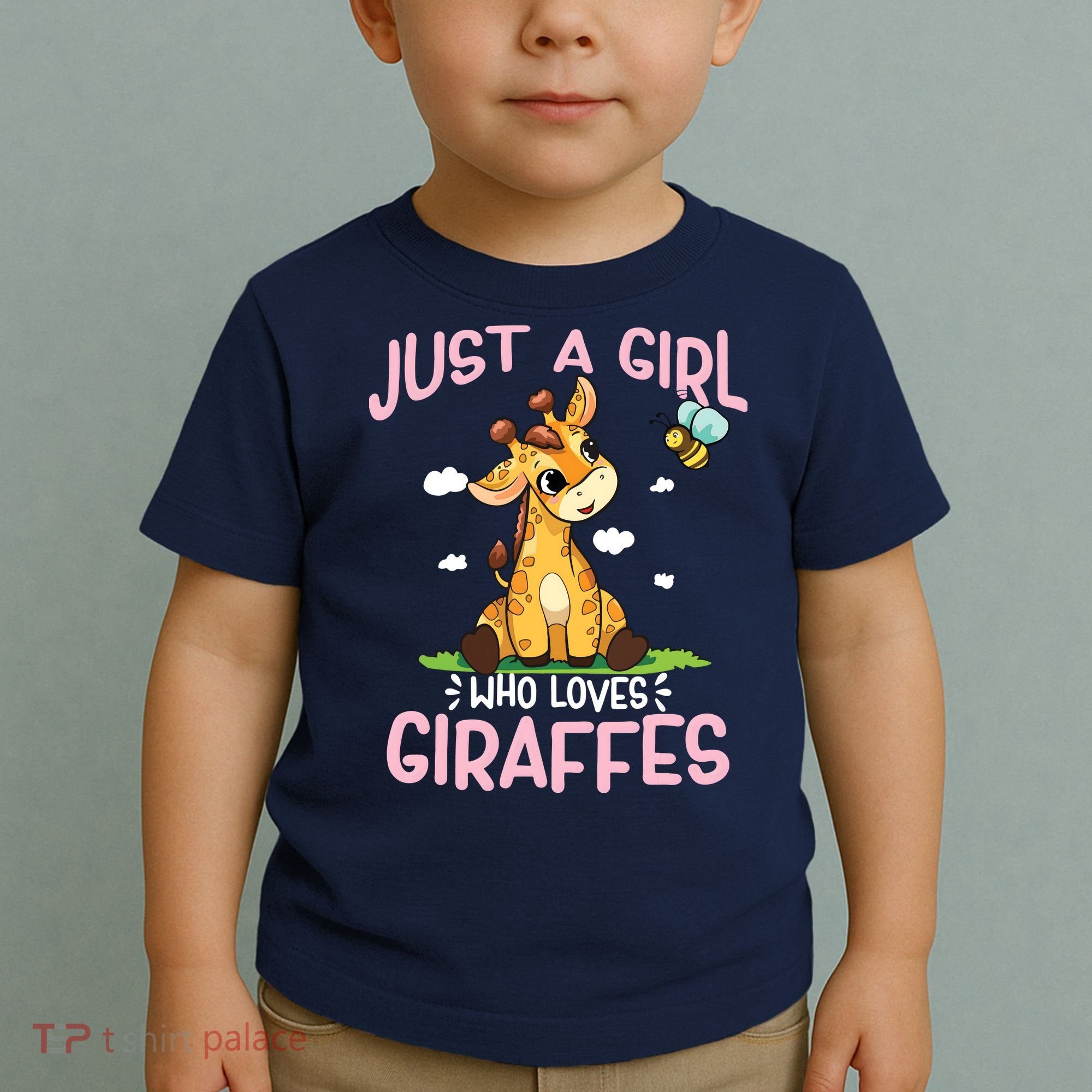 Who Loves Giraffe, Cute Giraffe Toddler T-Shirt
