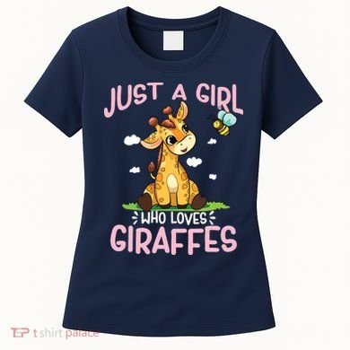 Who Loves Giraffe, Cute Giraffe Women's T-Shirt