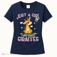 Who Loves Giraffe, Cute Giraffe Women's T-Shirt thumb 0